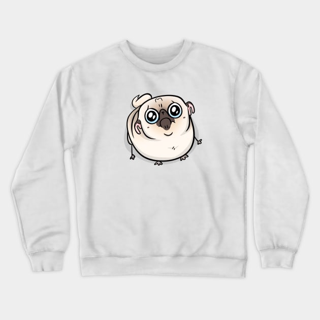 Puggy Pathos Crewneck Sweatshirt by Inkpug